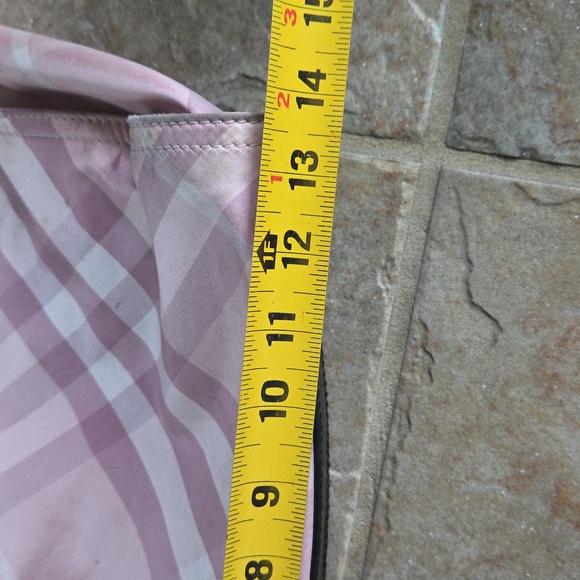 Burberry Nylon And Leather Nova Check Pink Plaid Tote Bag - Picture 6 of 17